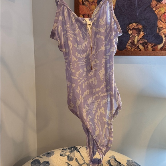 Skims lilac Lavender & Cream Abstract Print Tank - Picture 7 of 7